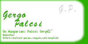 gergo palcsi business card